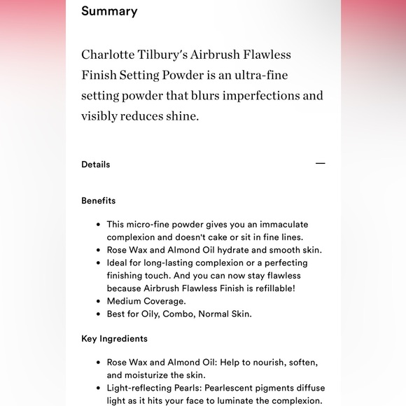 ‘Tan’ Charlotte Tilbury Airbrush Flawless Finish Setting Powder - Picture 7 of 7